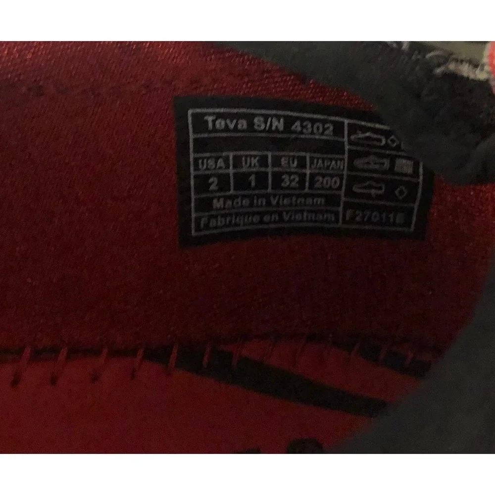 Teva size 2 water shoes